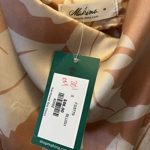 Mahina Blush Rainforest slip dress
